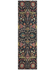 LOOMLAN Rugs Leon Black Washable Indoor-Outdoor Rug
