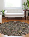 LOOMLAN Rugs Leon Brown Washable Indoor-Outdoor Rug