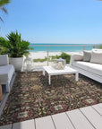 LOOMLAN Rugs Leon Brown Washable Indoor-Outdoor Rug