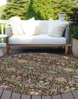 LOOMLAN Rugs Leon Brown Washable Indoor-Outdoor Rug