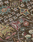 LOOMLAN Rugs Leon Brown Washable Indoor-Outdoor Rug