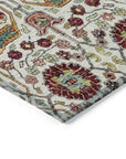 LOOMLAN Rugs Leon Ivory Washable Indoor-Outdoor Rug