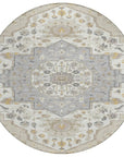 LOOMLAN Rugs Lidia Brown Washable Indoor-Outdoor Rug