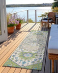 LOOMLAN Rugs Lidia Green Washable Indoor-Outdoor Rug