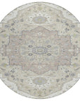 LOOMLAN Rugs Lidia Ivory Washable Indoor-Outdoor Rug
