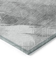 LOOMLAN Rugs Linavie Gray Washable Indoor-Outdoor Rug