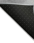 LOOMLAN Rugs Linavie Gray Washable Indoor-Outdoor Rug