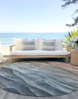LOOMLAN Rugs Linover Teal Washable Indoor-Outdoor Rug