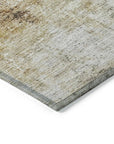 LOOMLAN Rugs Linta Brown Washable Indoor-Outdoor Rug