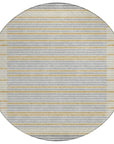 LOOMLAN Rugs Linzia Gray Washable Indoor-Outdoor Rug