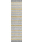 LOOMLAN Rugs Linzia Gray Washable Indoor-Outdoor Rug