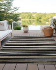 LOOMLAN Rugs Liora Black Washable Indoor-Outdoor Rug