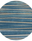 LOOMLAN Rugs Liora Blue Washable Indoor-Outdoor Rug