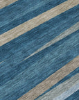 LOOMLAN Rugs Liora Blue Washable Indoor-Outdoor Rug