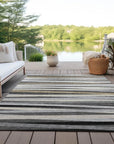 LOOMLAN Rugs Liora Gray Washable Indoor-Outdoor Rug