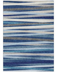 LOOMLAN Rugs Liora Navy Washable Indoor-Outdoor Rug
