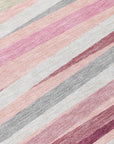 LOOMLAN Rugs Liora Pink Washable Indoor-Outdoor Rug