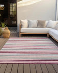 LOOMLAN Rugs Liora Pink Washable Indoor-Outdoor Rug