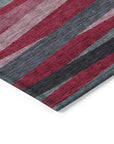 LOOMLAN Rugs Liora Red Washable Indoor-Outdoor Rug