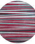 LOOMLAN Rugs Liora Red Washable Indoor-Outdoor Rug