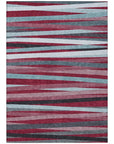 LOOMLAN Rugs Liora Red Washable Indoor-Outdoor Rug