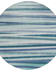 LOOMLAN Rugs Liora Teal Washable Indoor-Outdoor Rug