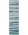 LOOMLAN Rugs Liora Teal Washable Indoor-Outdoor Rug