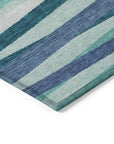 LOOMLAN Rugs Liora Teal Washable Indoor-Outdoor Rug