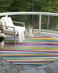 LOOMLAN Rugs Liora White Washable Indoor-Outdoor Rug