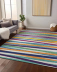 LOOMLAN Rugs Liora White Washable Indoor-Outdoor Rug