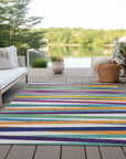 LOOMLAN Rugs Liora White Washable Indoor-Outdoor Rug