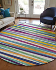 LOOMLAN Rugs Liora White Washable Indoor-Outdoor Rug