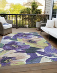 LOOMLAN Rugs Loomara Purple Washable Indoor-Outdoor Rug