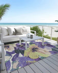 LOOMLAN Rugs Loomara Purple Washable Indoor-Outdoor Rug