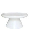 Artesia Aria Resin White Round Coffee Table