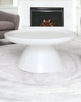 Artesia Aria Resin White Round Coffee Table