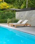 Artesia Batak Teak Wood Sun Lounger