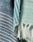 LOOMLAN Cabana Soft Outdoor Throw Blanket Fringe