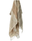 LOOMLAN Cabana Soft Outdoor Throw Blanket Fringe