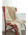 LOOMLAN Cabana Soft Outdoor Throw Blanket Fringe