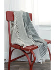 LOOMLAN Cabana Soft Outdoor Throw Blanket Fringe
