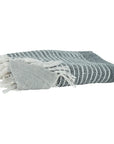 LOOMLAN Cabana Soft Outdoor Throw Blanket Fringe