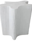 Artesia Naka Outdoor Live Edge White Side Table