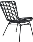 Lorena Dining Chair (Set of 2) Black - LOOMLAN - Zuo Modern - Outdoor Dining Chairs
