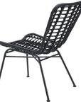 Lorena Dining Chair (Set of 2) Black - LOOMLAN - Zuo Modern - Outdoor Dining Chairs