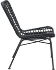 Lorena Dining Chair (Set of 2) Black - LOOMLAN - Zuo Modern - Outdoor Dining Chairs