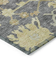 LOOMLAN Rugs Louis Gray Washable Indoor-Outdoor Rug