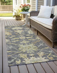 LOOMLAN Rugs Louis Gray Washable Indoor-Outdoor Rug