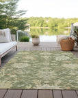 LOOMLAN Rugs Louis Green Washable Indoor-Outdoor Rug