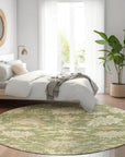 LOOMLAN Rugs Louis Green Washable Indoor-Outdoor Rug